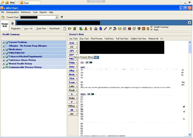 the transcript into patient's chart and directing to doctor's e-signature